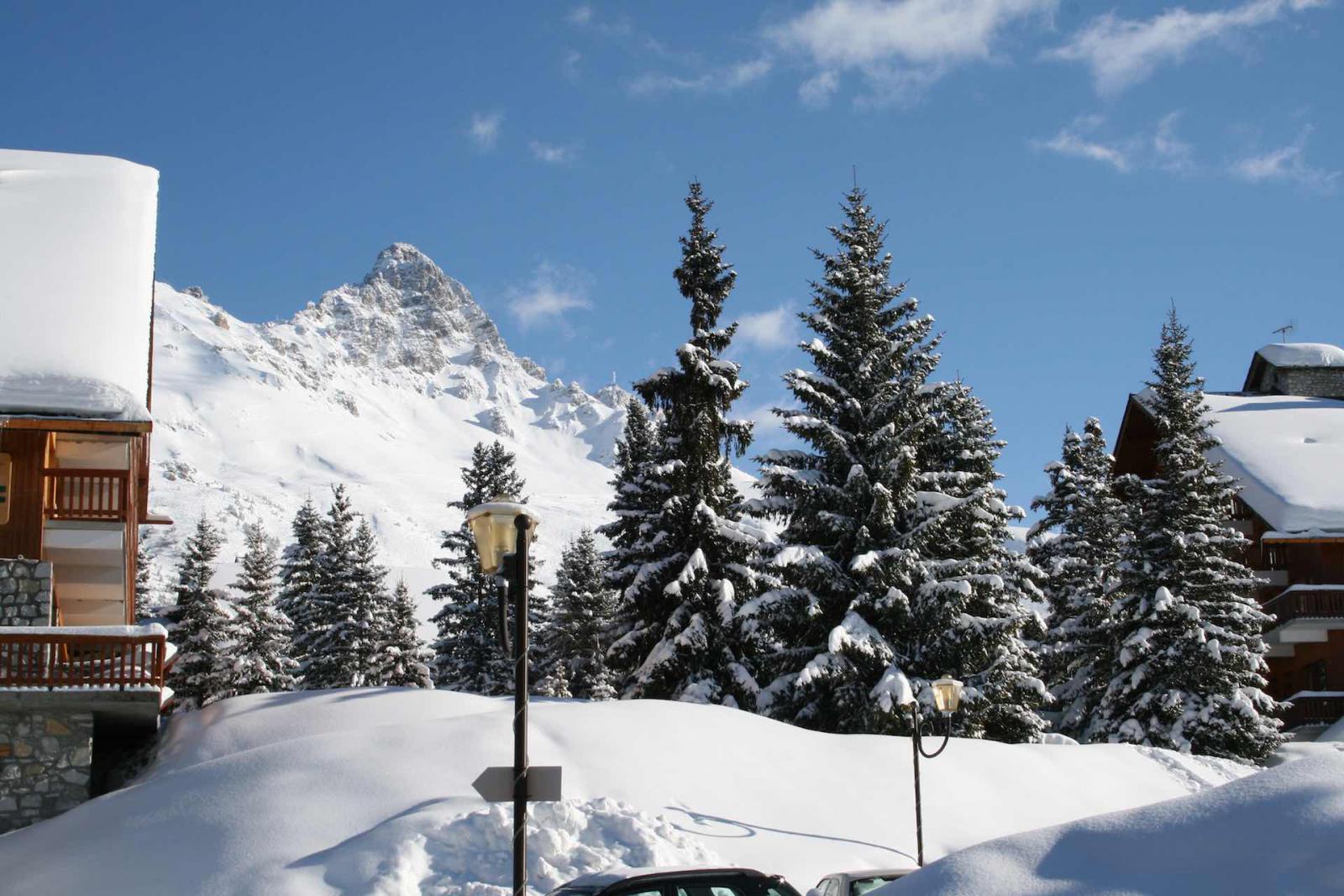 Snow-capped Peak in Méribel